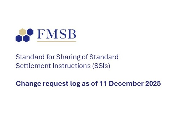 Standard for Sharing of Standard Settlement Instructions (SSIs) – Change request log